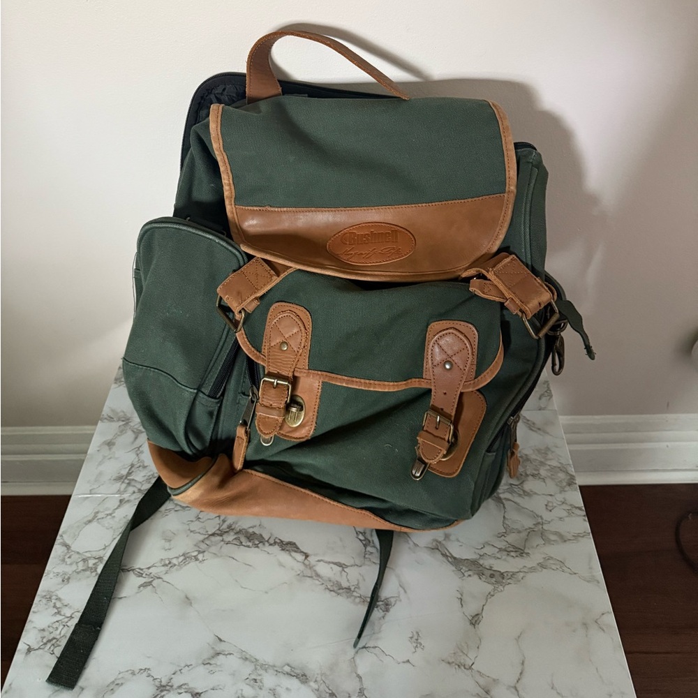 Bushnell Magnify Life Green and Brown Backpack
